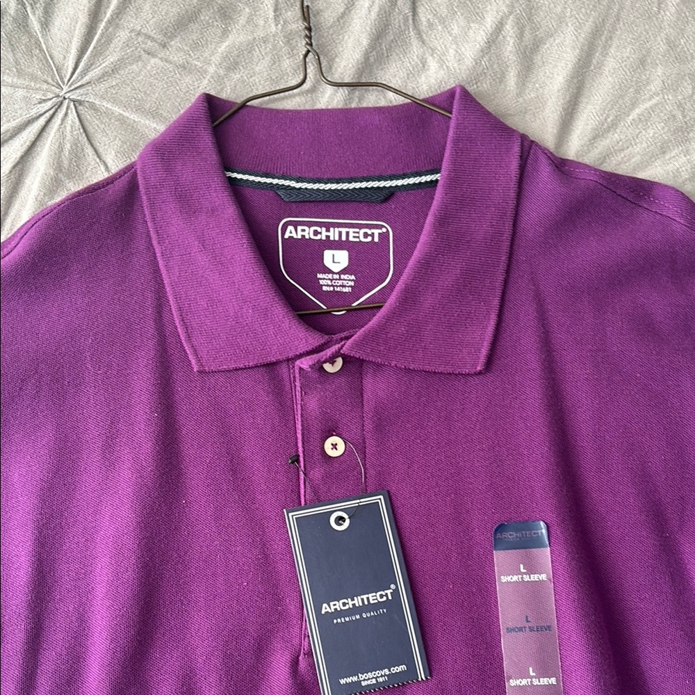 Architect Purple Polo Shirt Classic Design